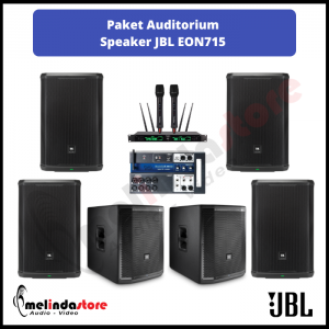 Paket Auditorium  speaker JBL EON715 - 4 Speaker dan Subwoofer